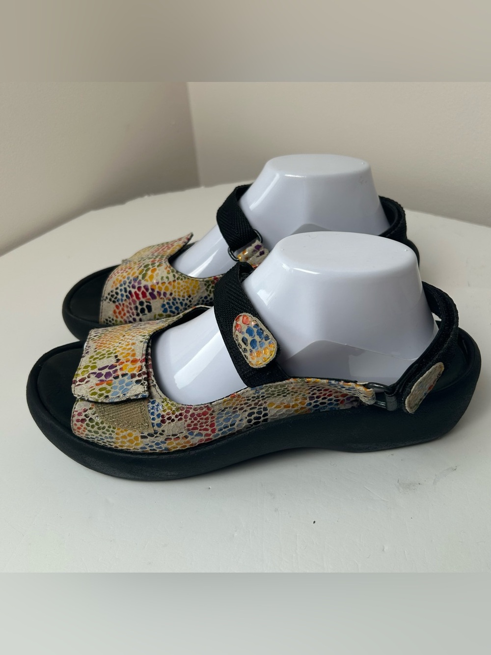 Wolky Jewel Sandals Womens Size 11US Multi Leather Slingback Open Toe Shoes